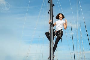 sailboat mast climbing ladder